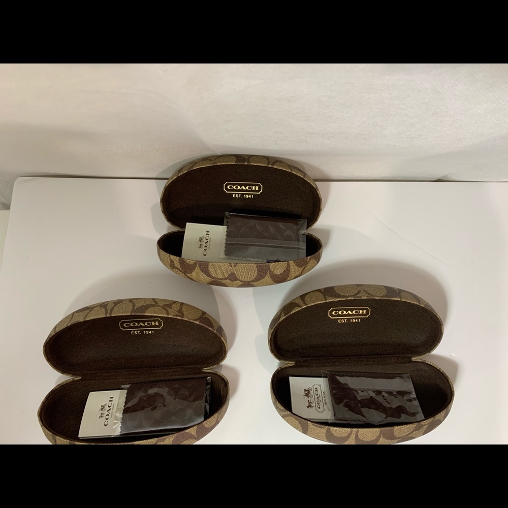 Coach Sunglass cases 4pcs